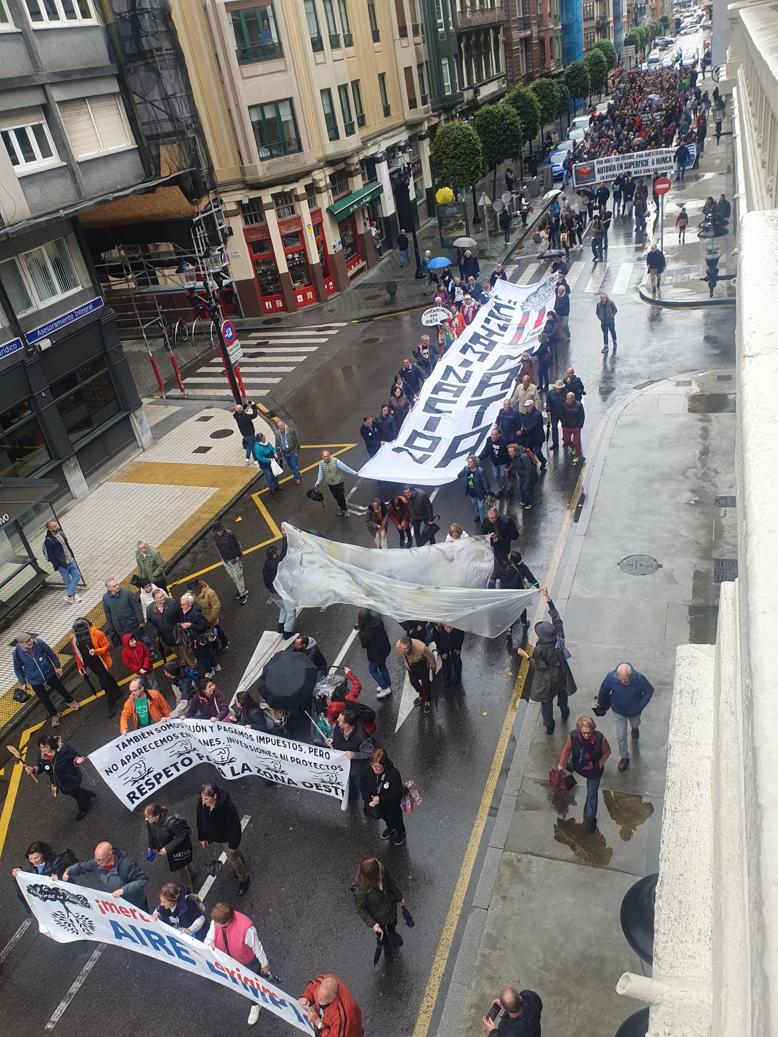 Gijón, contra la contaminación: «No aguantamos más mentiras ni promesas incumplidas»