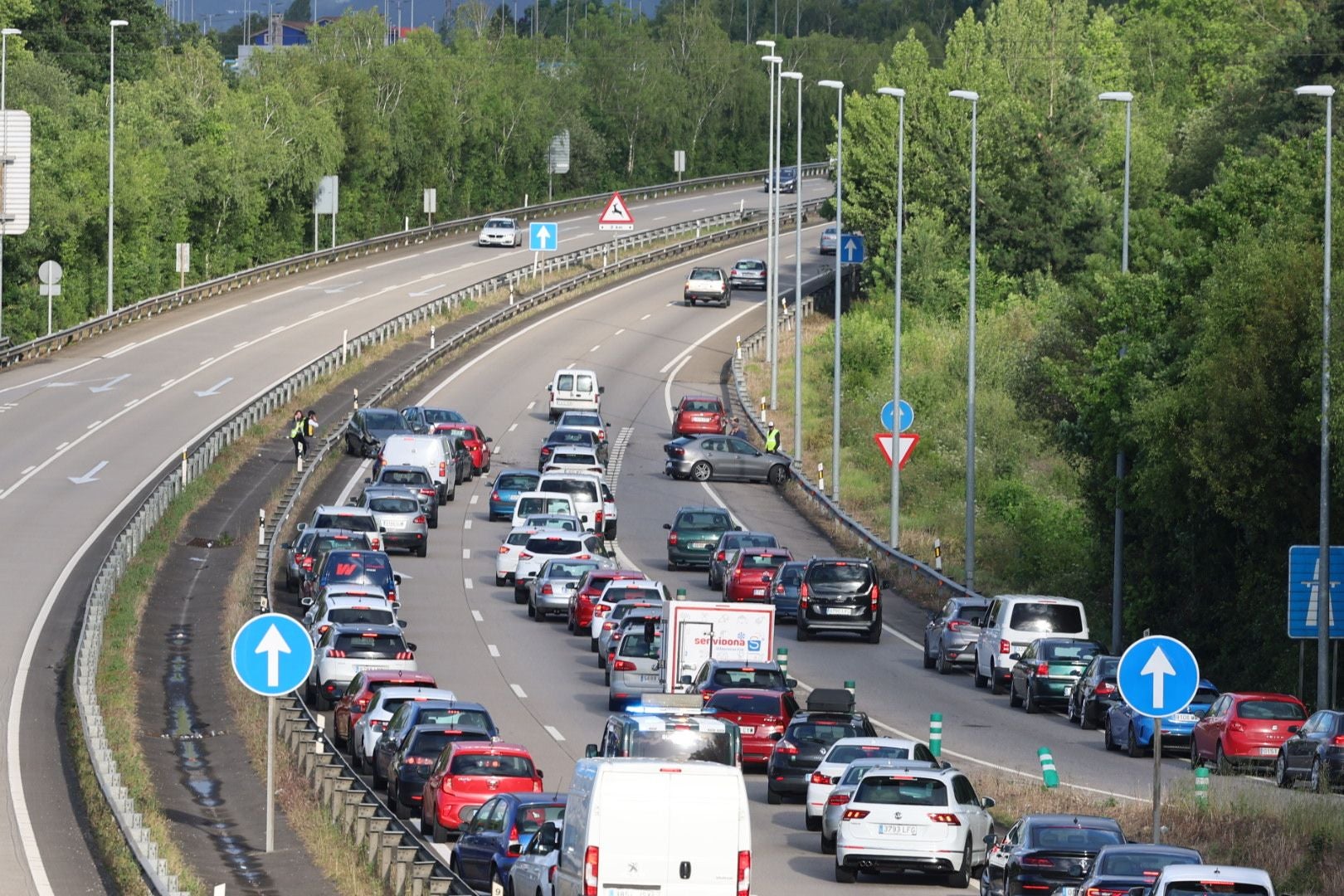 El lugar del suceso.