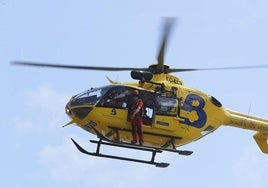 Helicóptero del SEPA.