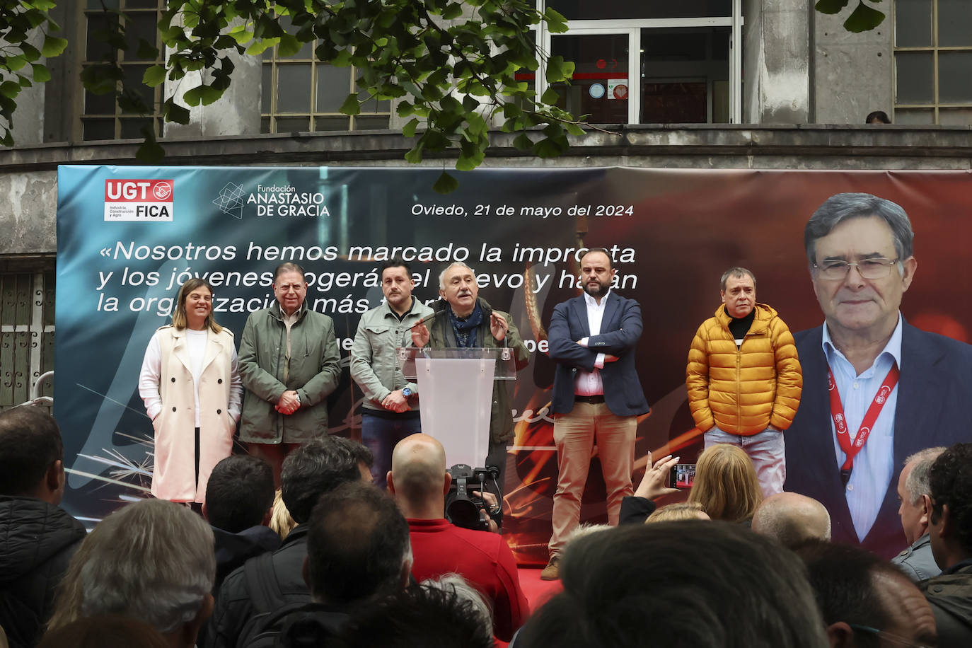 Así ha sido el homenaje de UGT a Lito, su histórico líder sindical