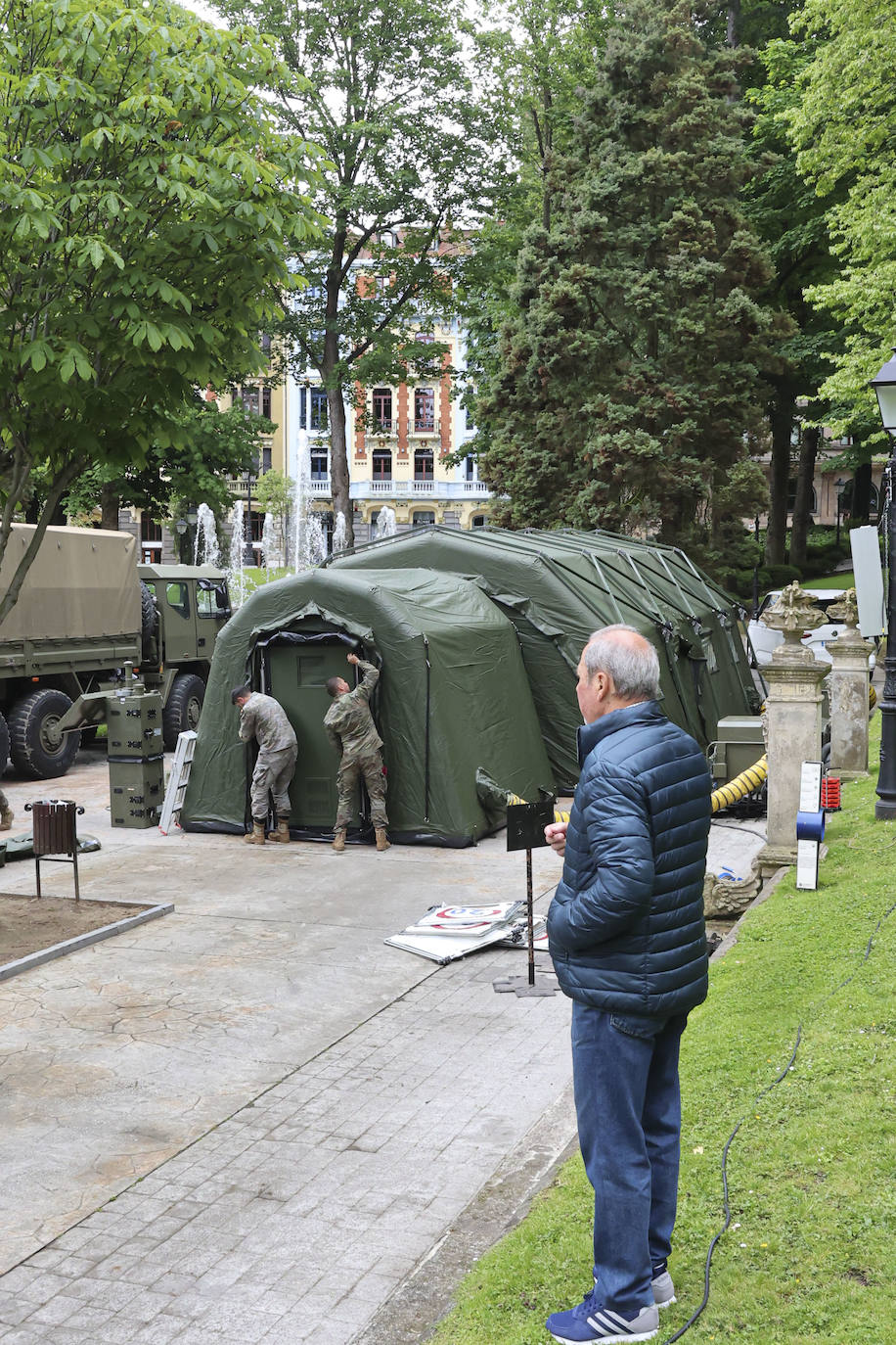 Los preparativos de las Fuerzas Armadas en Oviedo