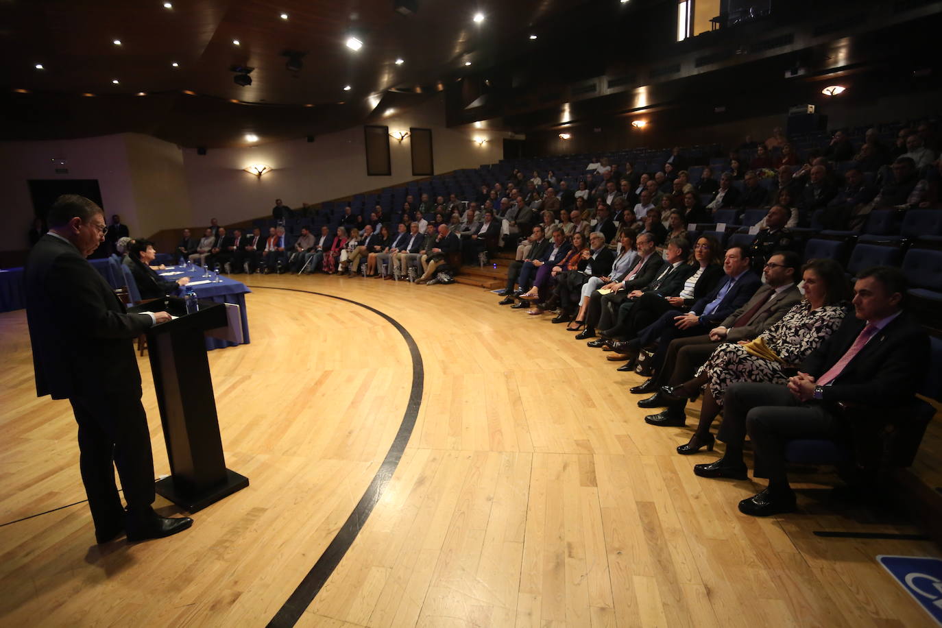 Alfredo Canteli, en el acto de celebración de la festividad de Santa Rita.