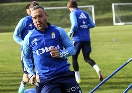 Santi Cazorla, en un entrenamiento.