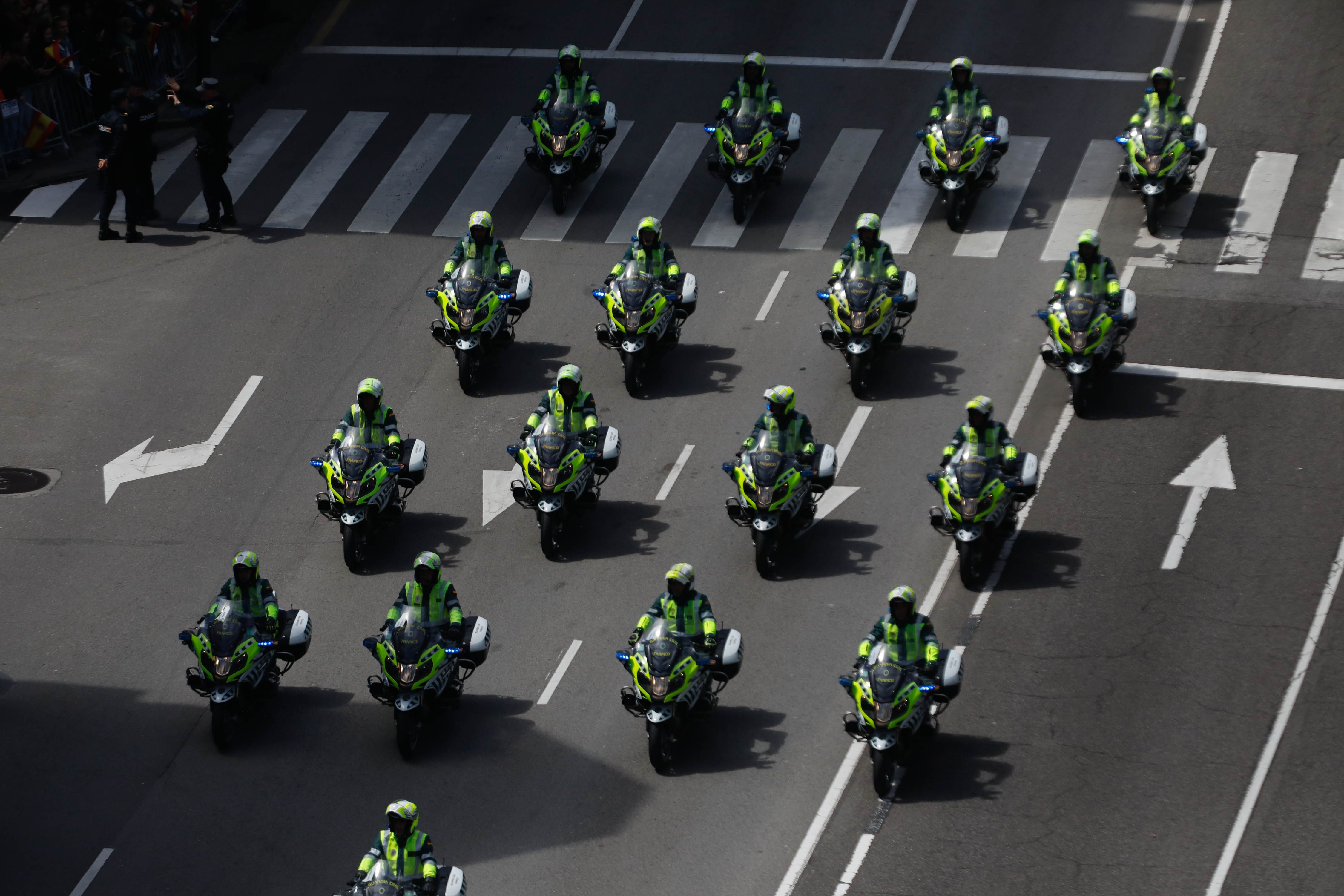 El desfile del Día de las Fuerzas Armadas, desde arriba