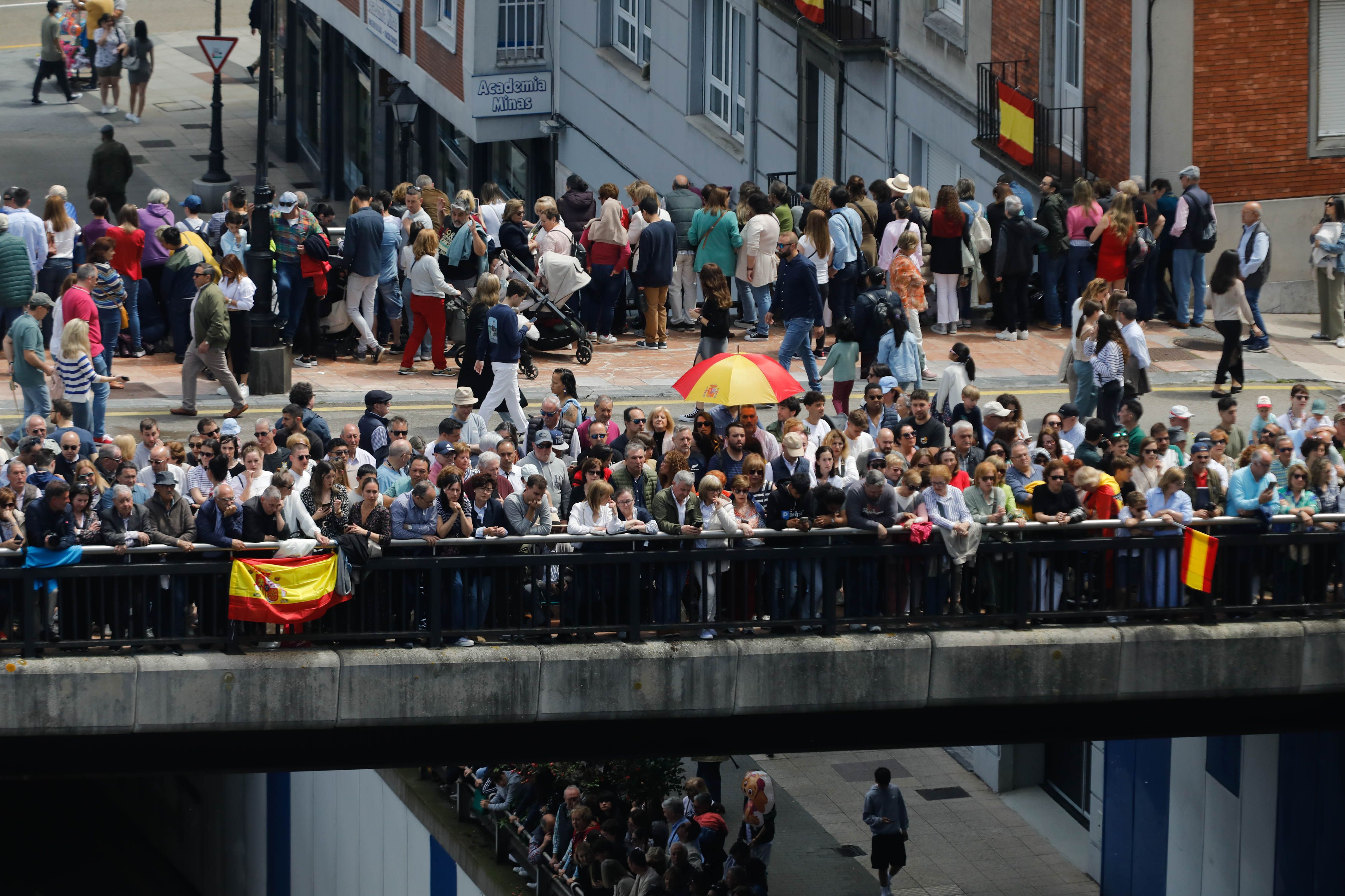 El desfile del Día de las Fuerzas Armadas, desde arriba