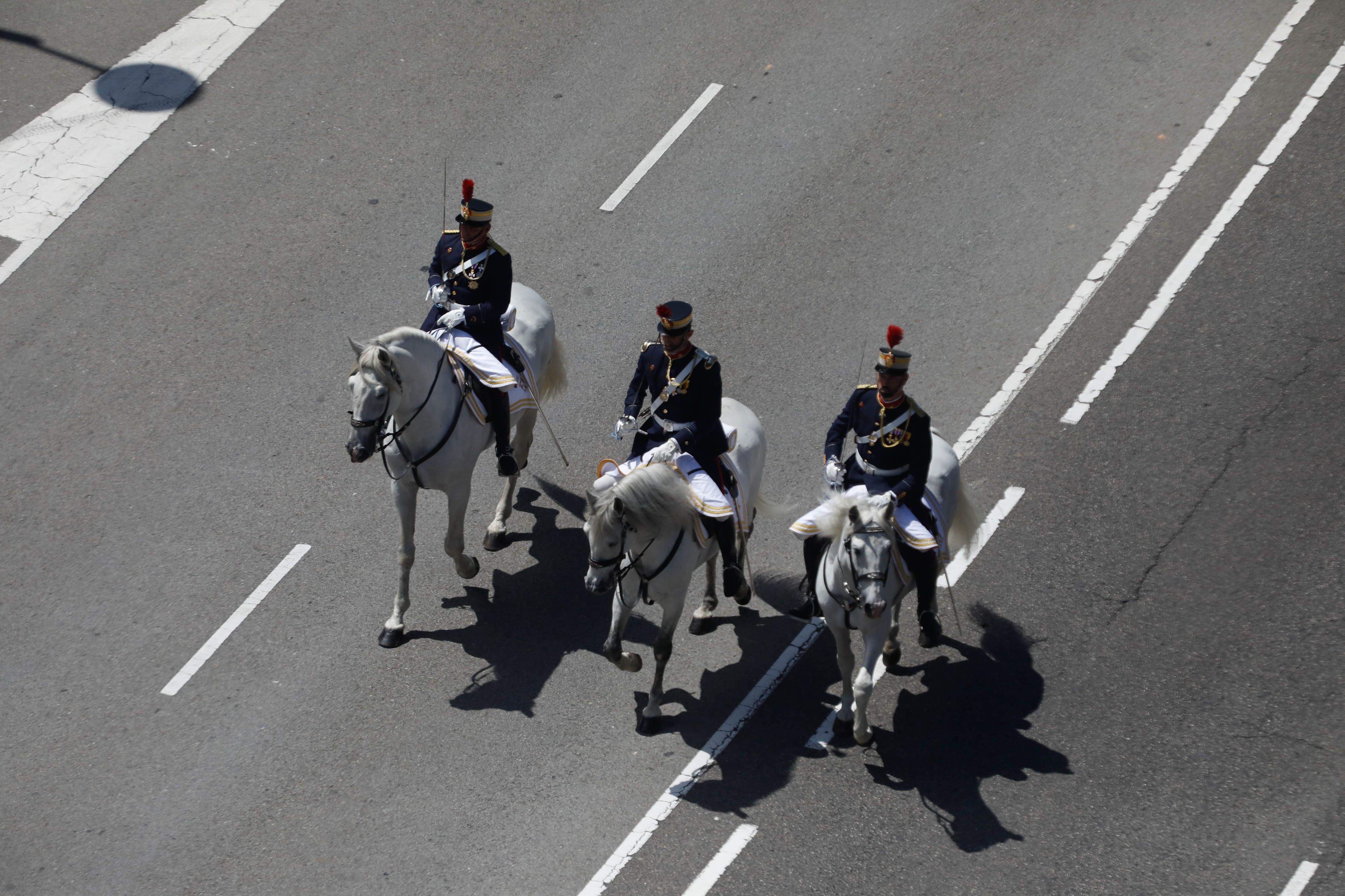 El desfile del Día de las Fuerzas Armadas, desde arriba