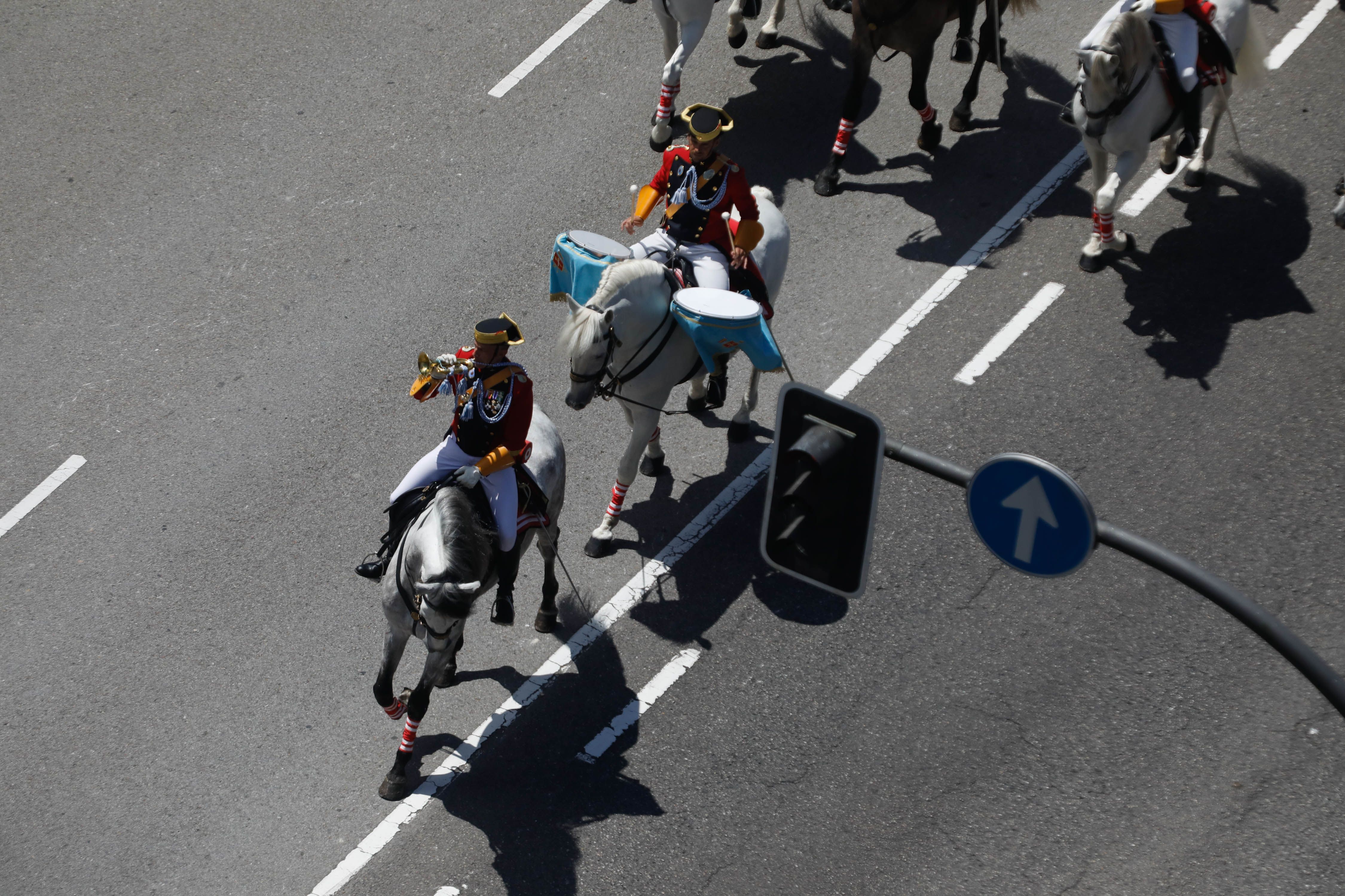 El desfile del Día de las Fuerzas Armadas, desde arriba