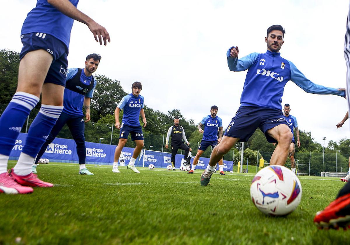 Entrenamiento del Real Oviedo del lunes 27 de mayo