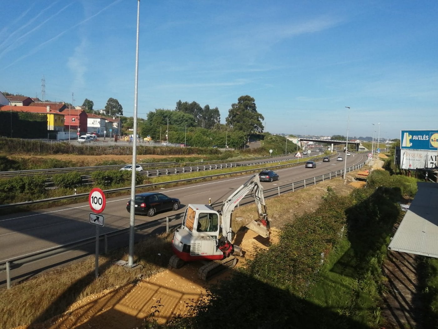 El Principado reanuda las obras en Trasona para acabar con los ruidos de la autopista