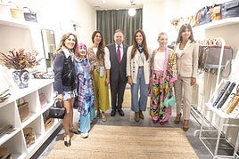 Celia B, Zandra Rhodes, Yolanda Castellano, Alfredo Canteli, María Castellano, Soraya Arnelas y Leticia González.