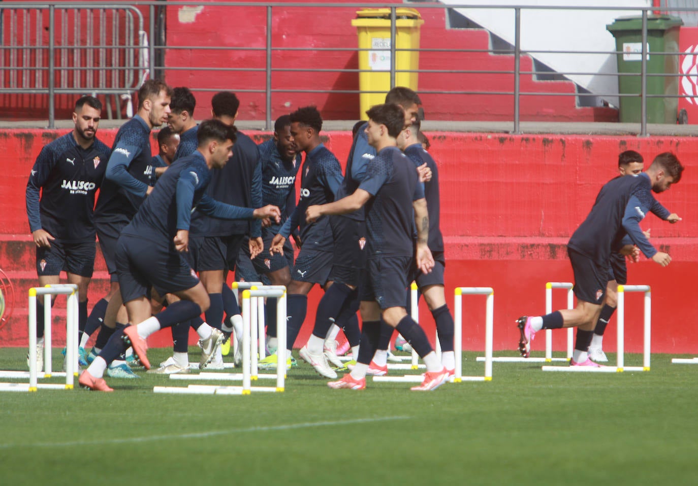 El Sporting, enfocado en preparar el partido contra el Eldense