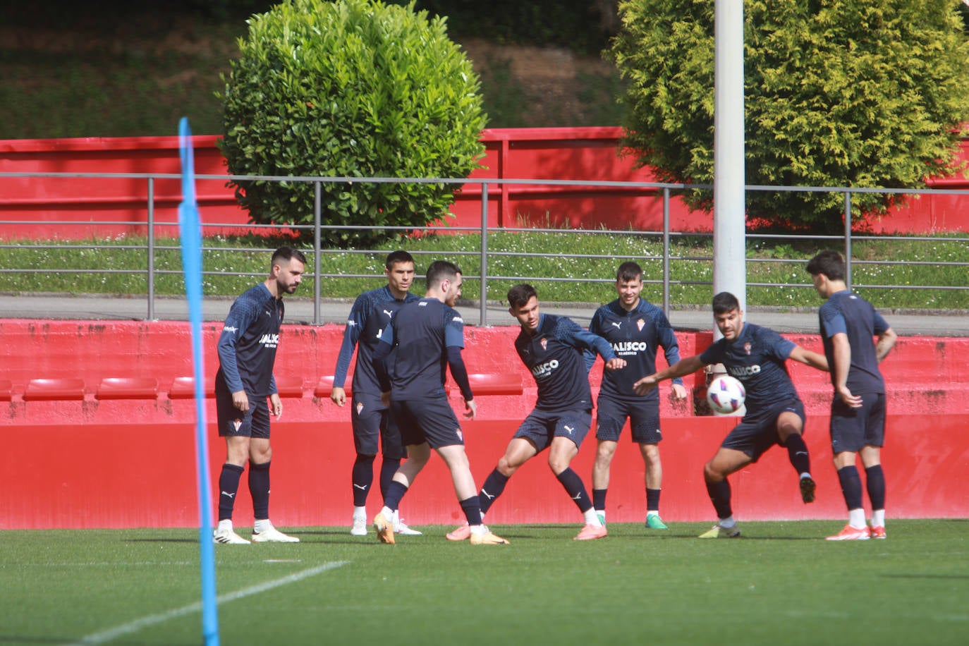 El Sporting, enfocado en preparar el partido contra el Eldense