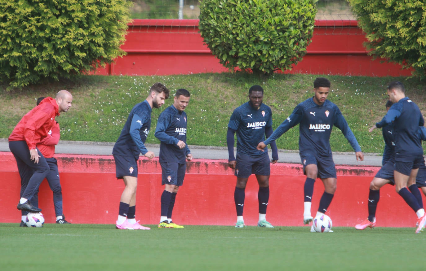 El Sporting, enfocado en preparar el partido contra el Eldense