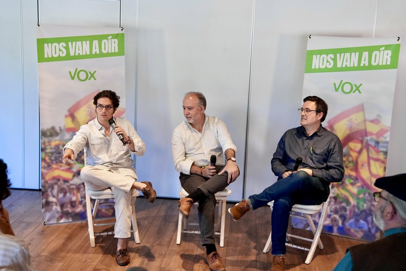 José María Figaredo, Gonzalo Centeno y Pedro Narro.