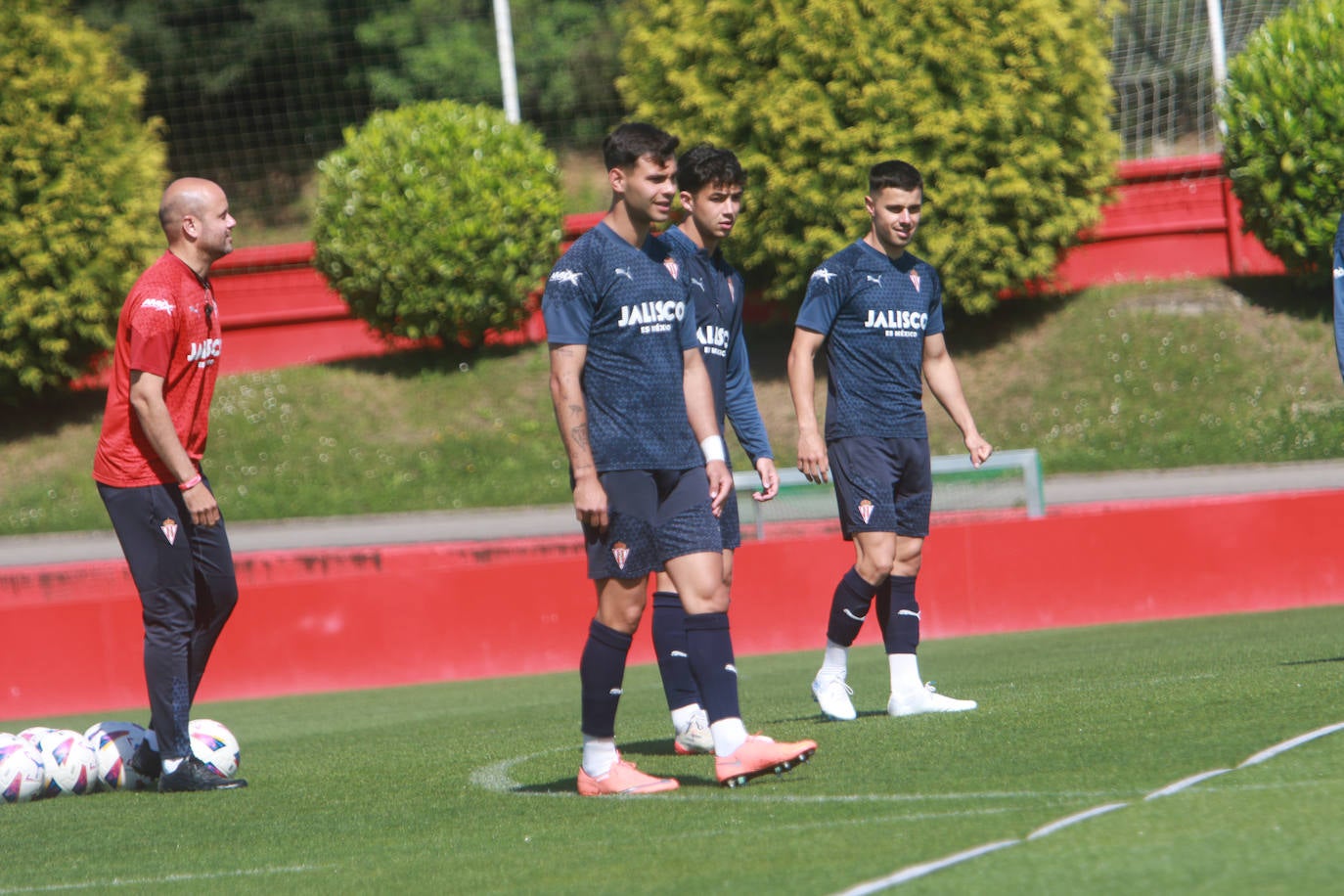 Último entrenamiento del Sporting antes de jugarse el &#039;play off&#039;