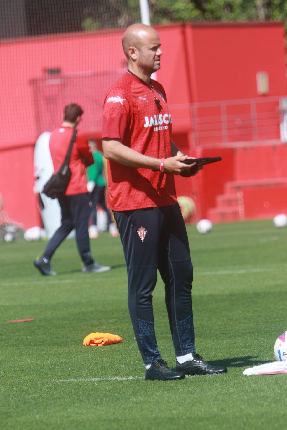 Último entrenamiento del Sporting antes de jugarse el &#039;play off&#039;