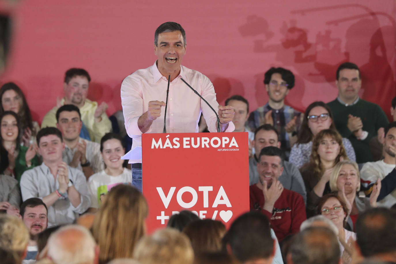 Así ha sido el mitin de Pedro Sánchez en Gijón