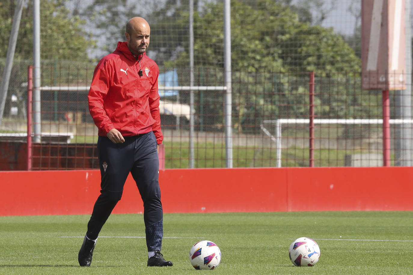 Entrenamiento del Sporting, tras la resaca emocional al entrar en &#039;play off&#039;