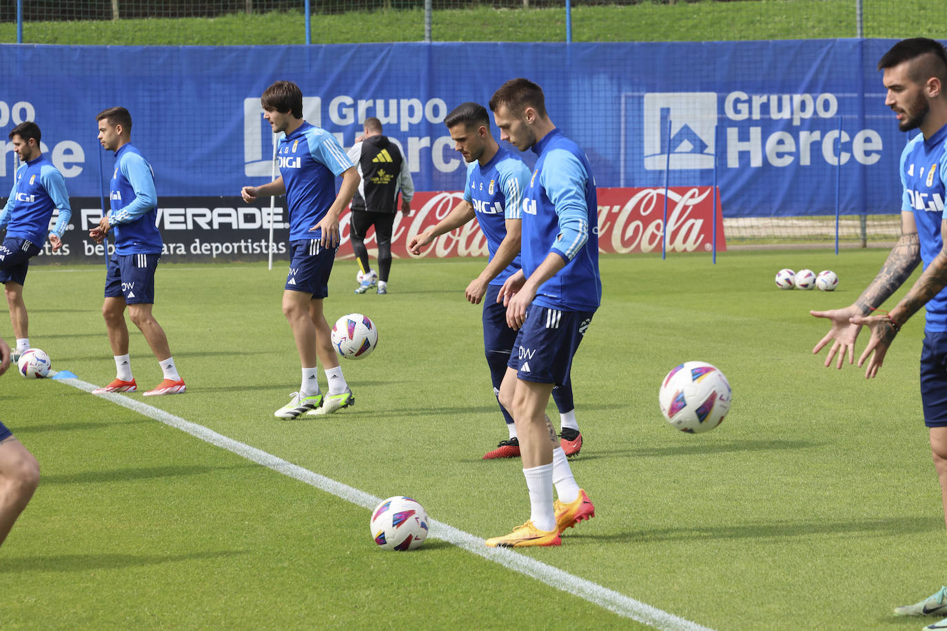 Así ha sido el primer entrenamiento del Oviedo para preparar el &#039;play off&#039; de ascenso