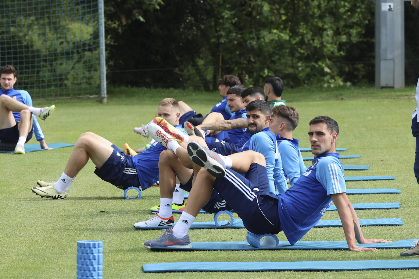 Así ha sido el primer entrenamiento del Oviedo para preparar el &#039;play off&#039; de ascenso