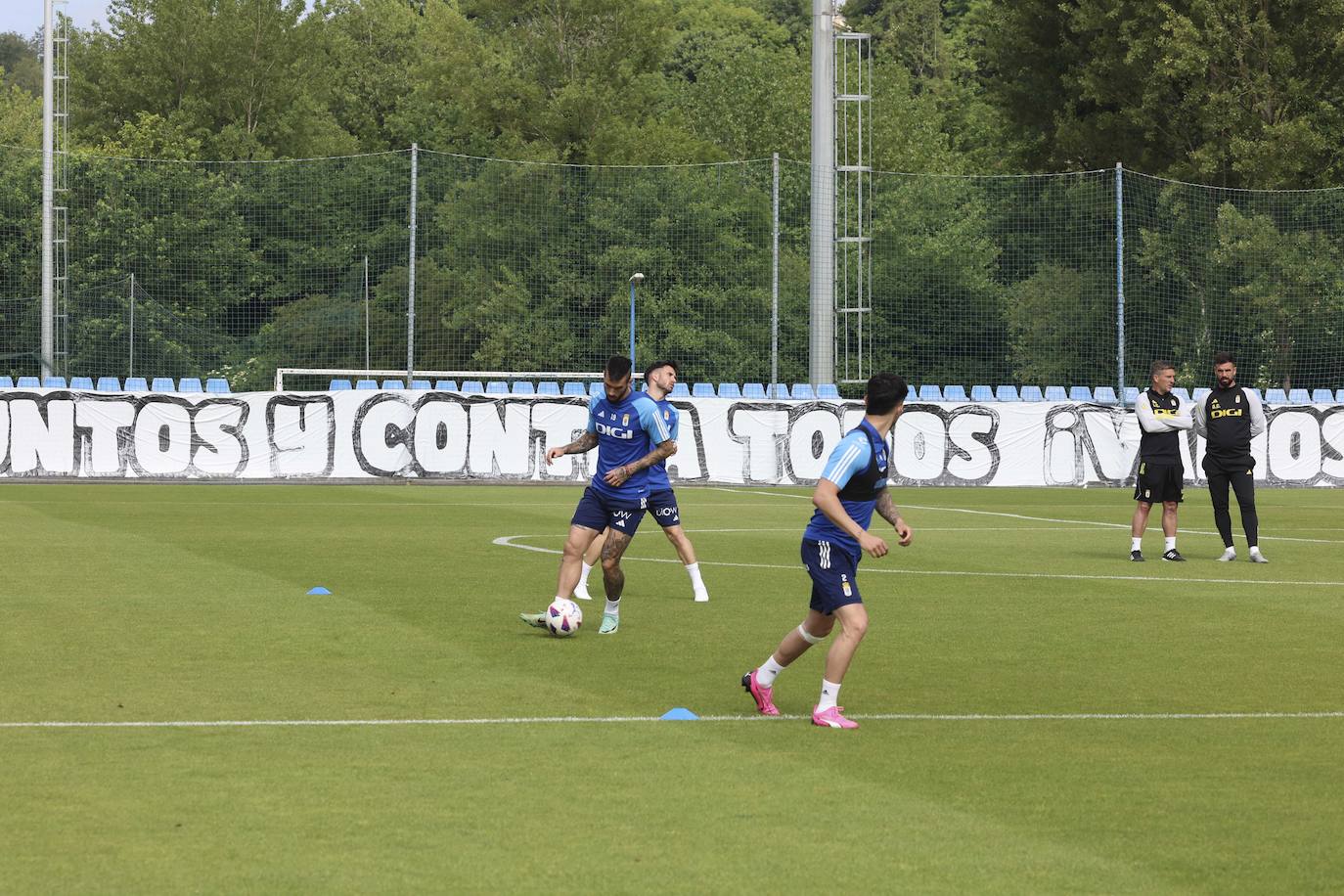 Así ha sido el primer entrenamiento del Oviedo para preparar el &#039;play off&#039; de ascenso