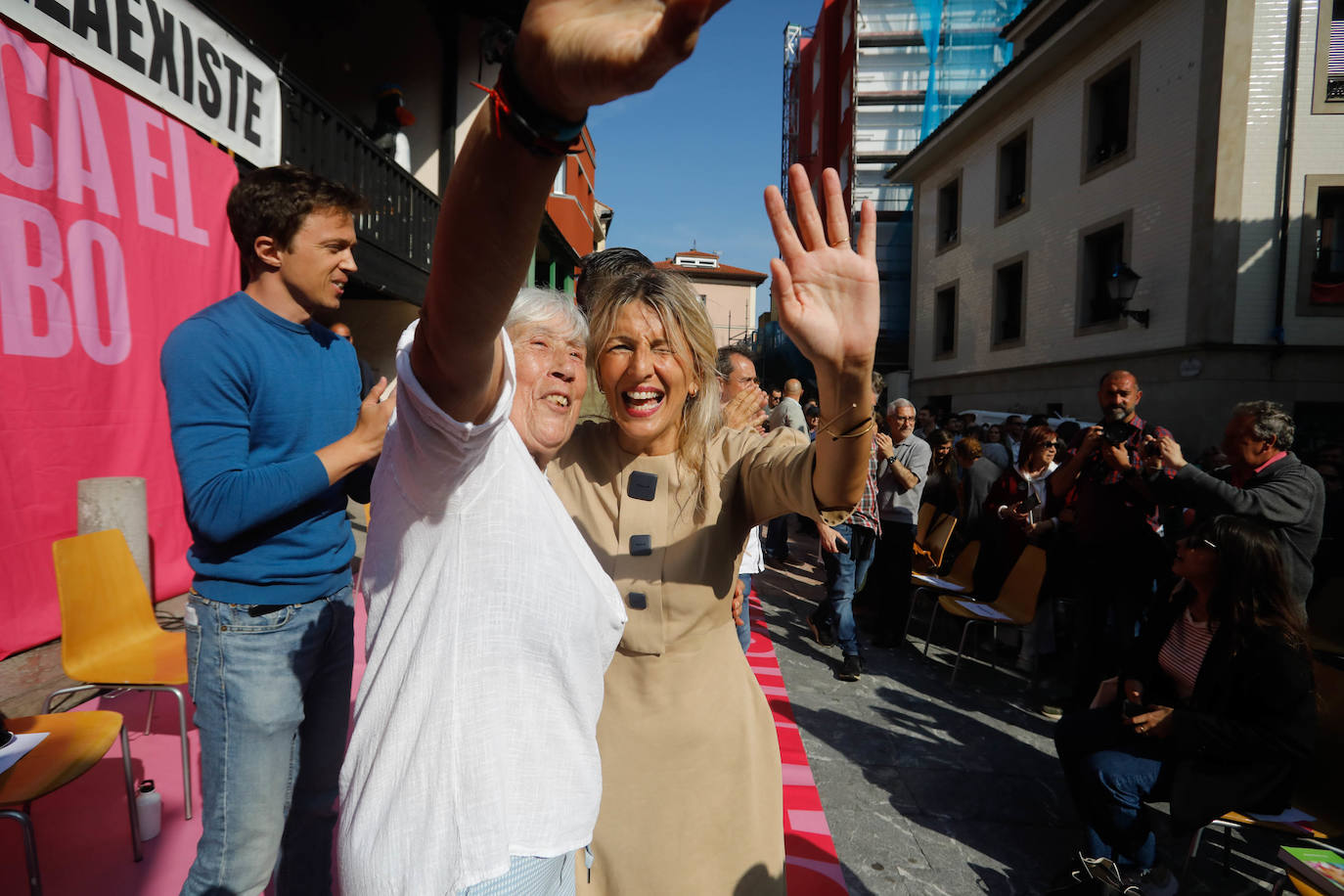 Así ha sido el mitin de Yolanda Díaz por Sumar en Gijón