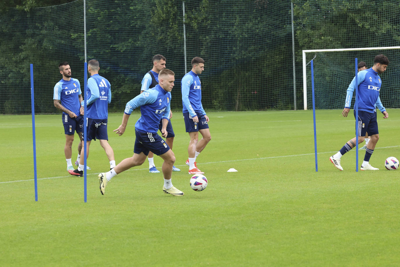 Último entrenamiento del Oviedo antes del primer partido del &#039;play off&#039;