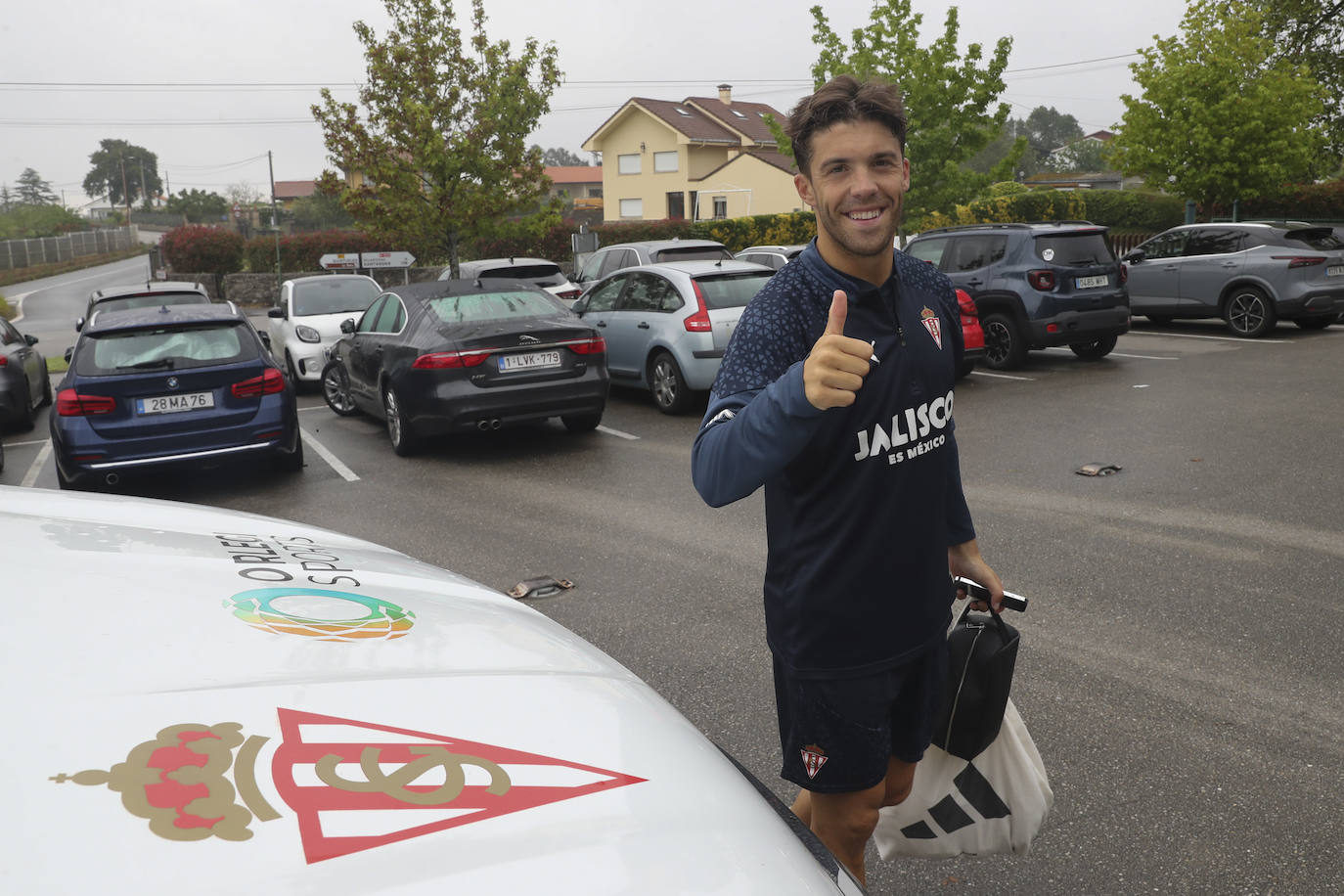 Los jugadores del Sporting se concentran en el hotel Artiem