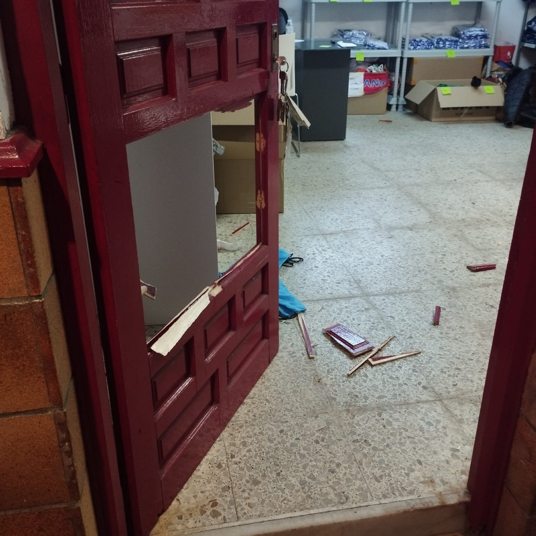 Estado de una de las puertas.