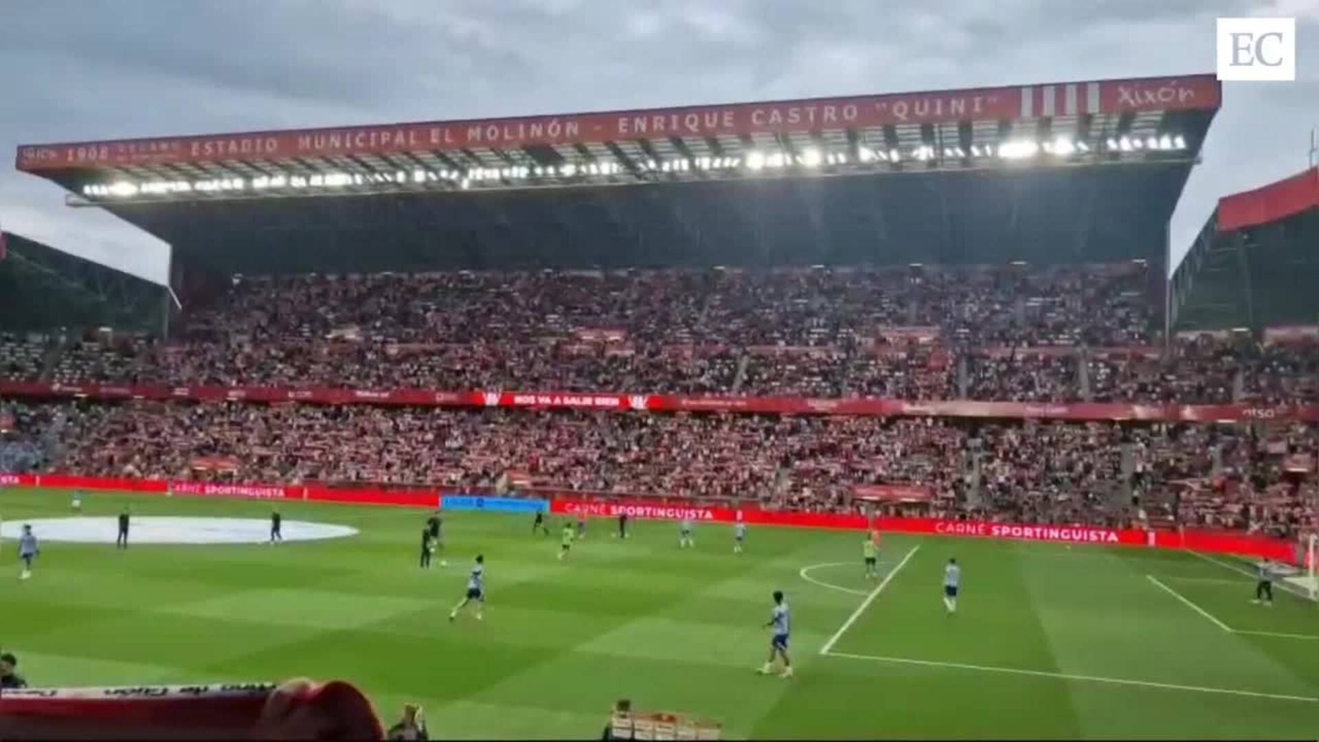 Vídeo: así se oyó el 'Gijón del alma' desde las gradas de El Molinón