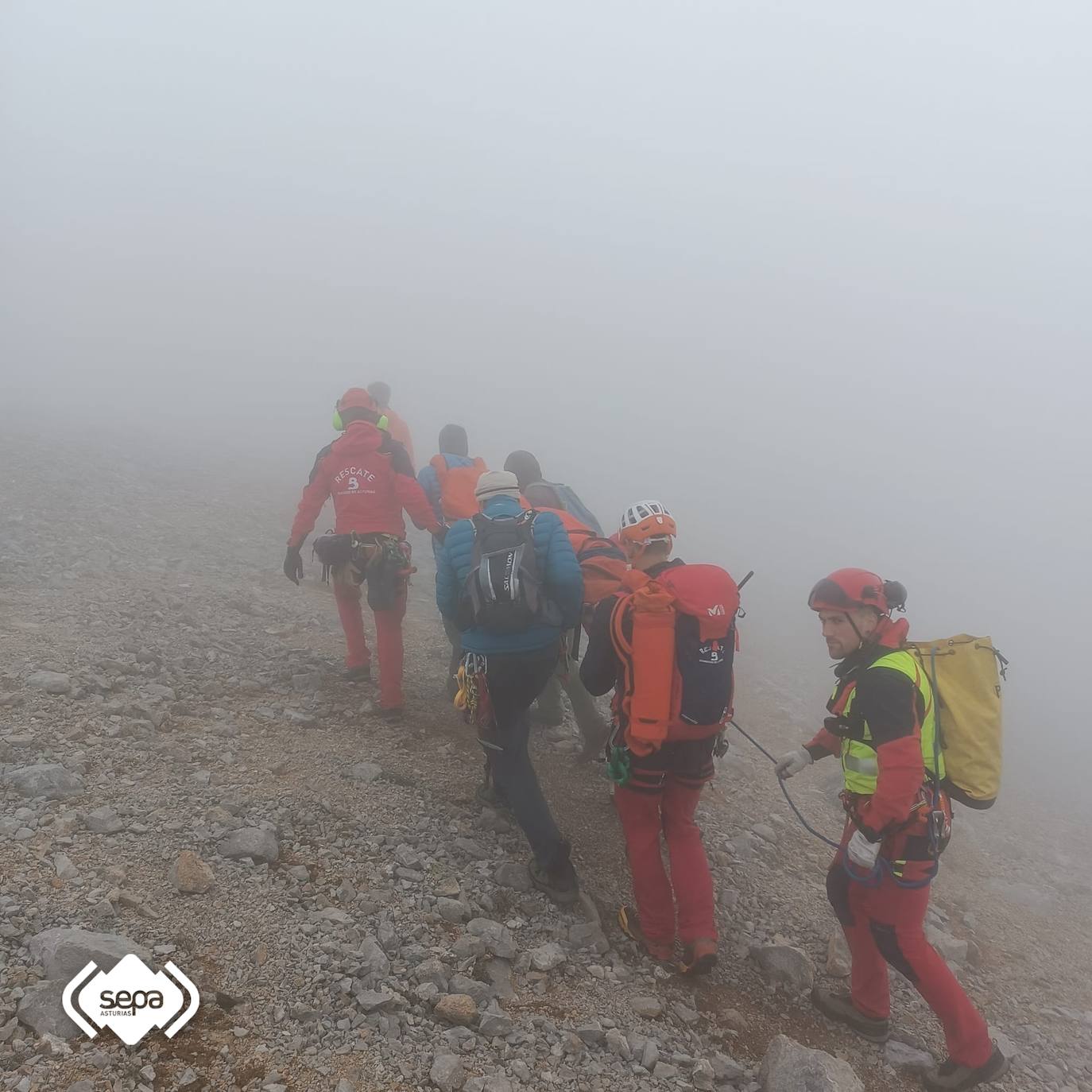 Rescatado un montañero tras sufrir una caída en el Urriellu