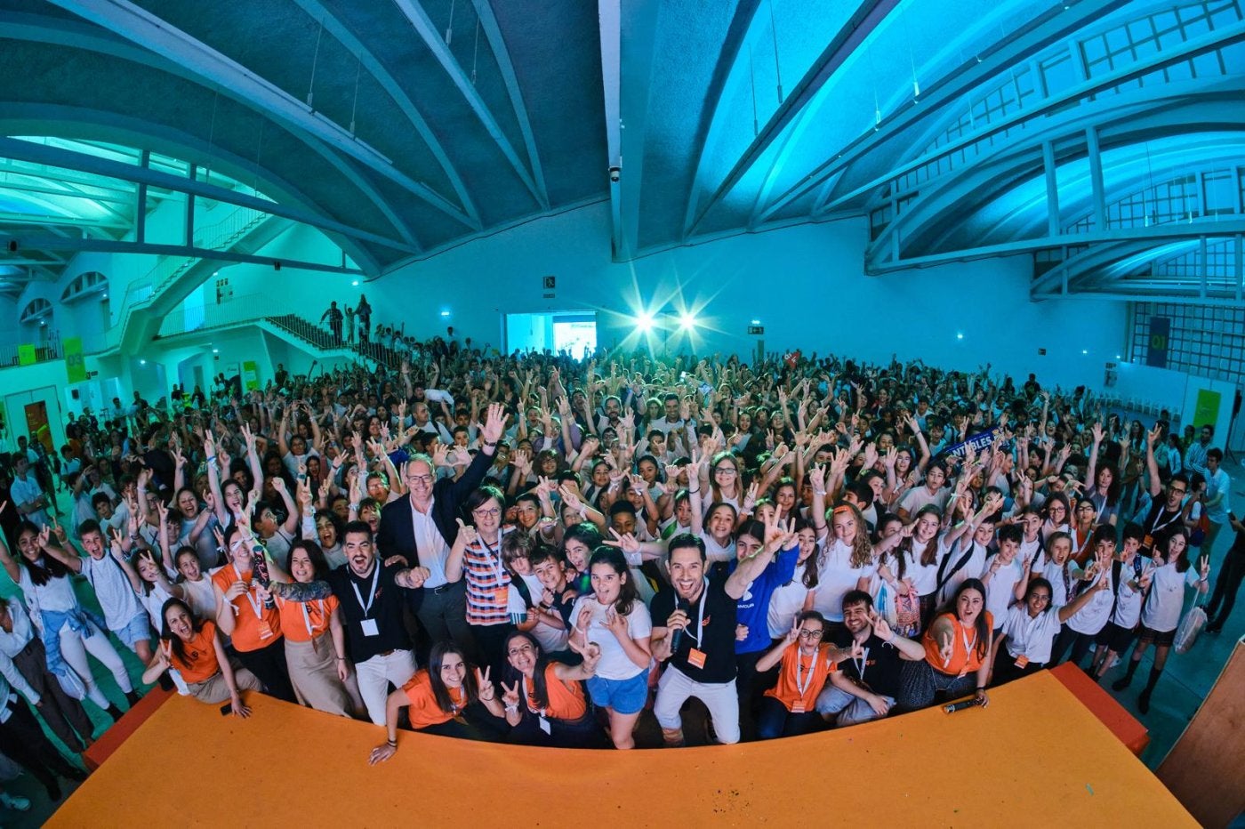 Participantes de 'Future Mind Fest', ayer, en Laboral Centro de Arte.