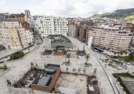 Las dos zonas donde se construirán las dos torres sociosanitarias.