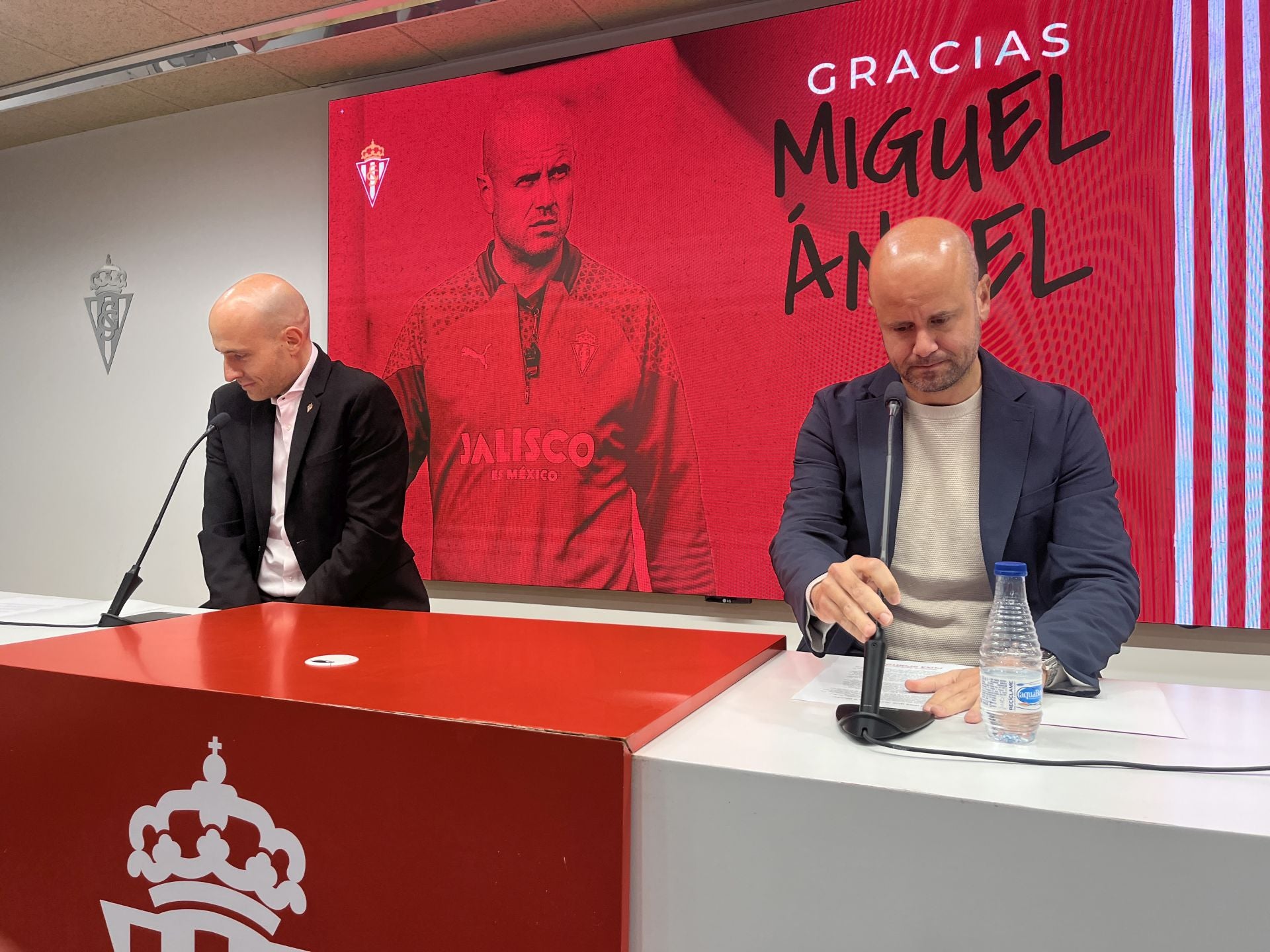 Emotiva despedida a Miguel Ángel Ramírez como entrenador del Sporting