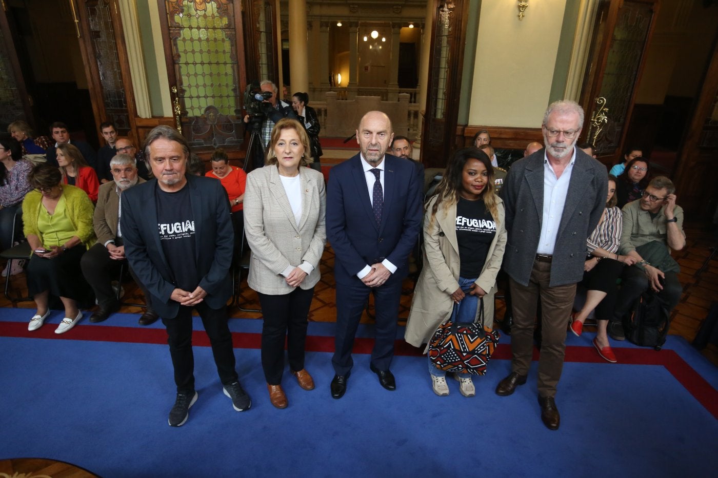 Javier Mahía, Delia Losa, Juan Cofiño, Scholastique Ndingandilim y Jesús A. Núñez.