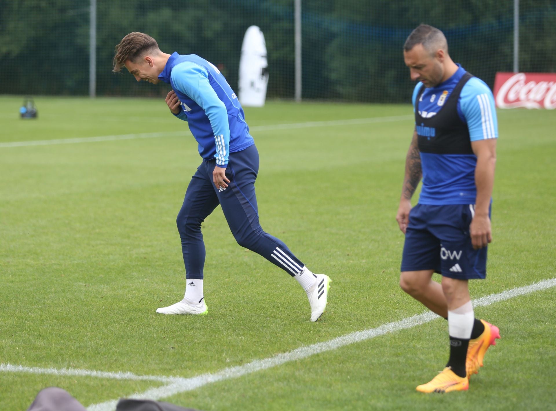 Así entrena el Real Oviedo antes del partido frente al Espanyol