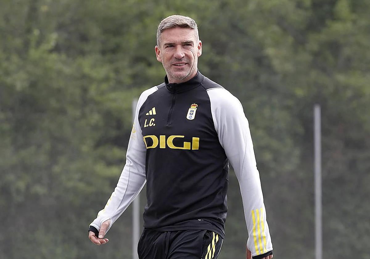 Carrión, en un entrenamiento de esta semana.