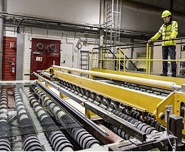 Producción de vidrio plano con hidrógeno en la planta alemana de Saint-Gobain de Herzogenrath.