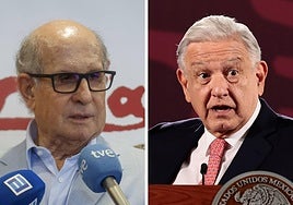 Pérez Simón y López Obrador.