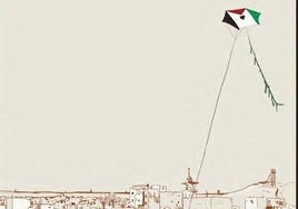 Obra de Susanna Martín, que realizó un trabajo sobre los refugiados palestinos.