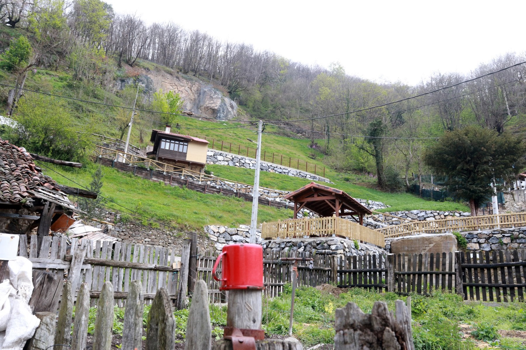 El pueblo lenense de La Cortina, donde se produjo el incidente.
