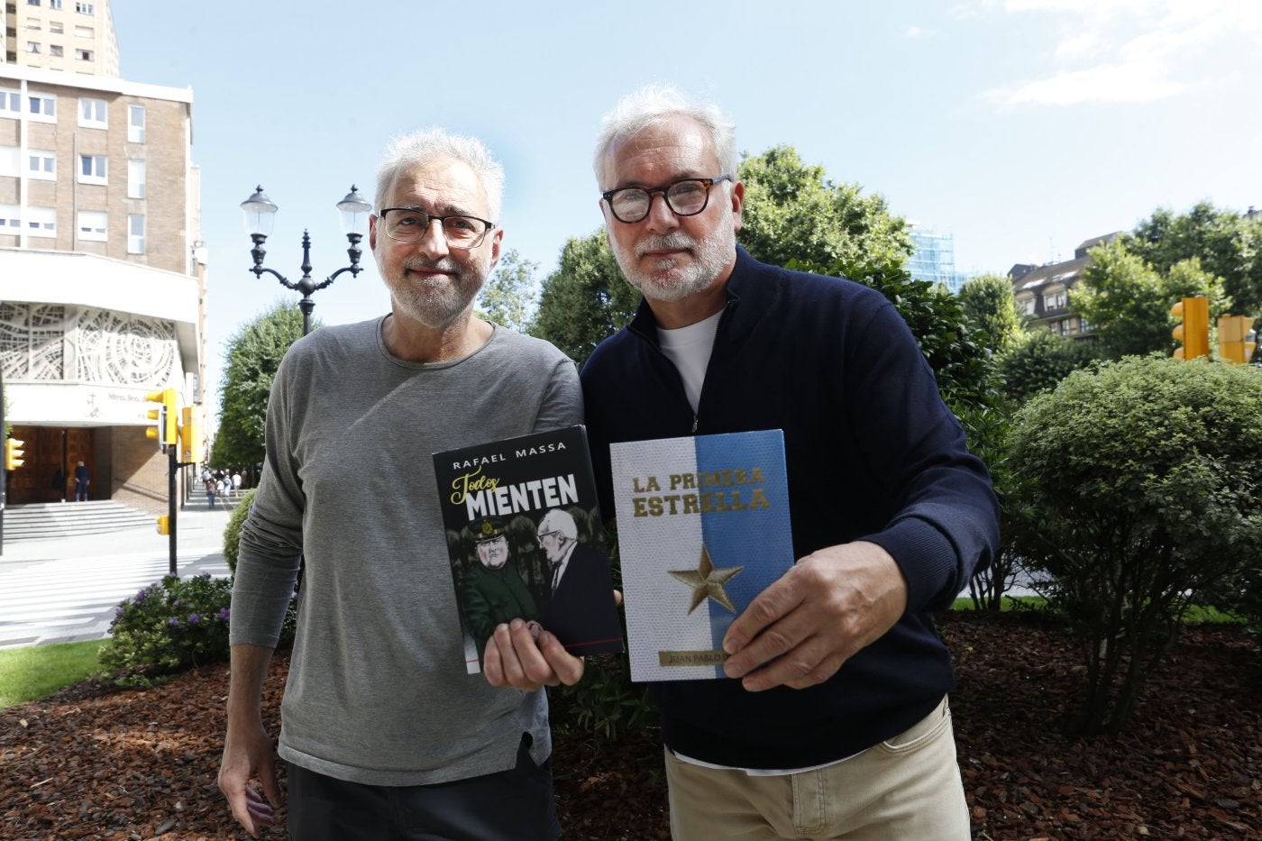 Rafael Massa y Juan Pablo de Luca, en Begoña.