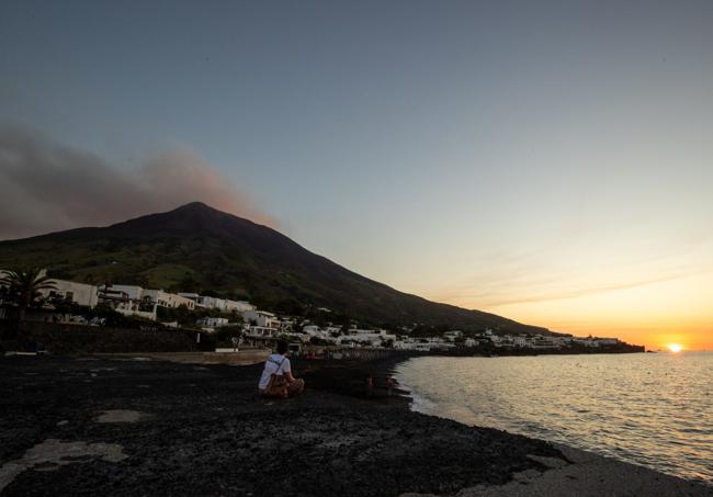 El volcán Stromboli.