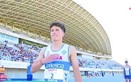Miguel Martínez-Guisadola, antes de la salida de la final del campeonato de España en Málaga.