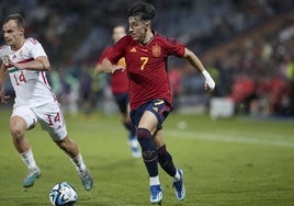 Diego López, en un partido de la Selección.