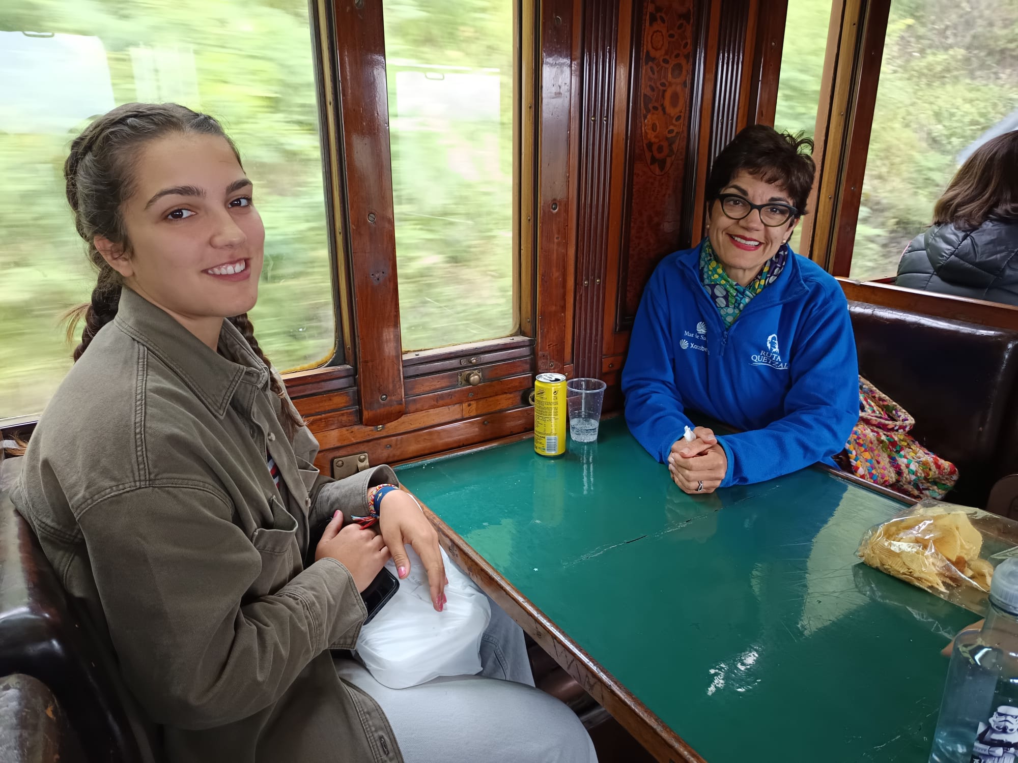 Un tren histórico recorre la rampa de Pajares