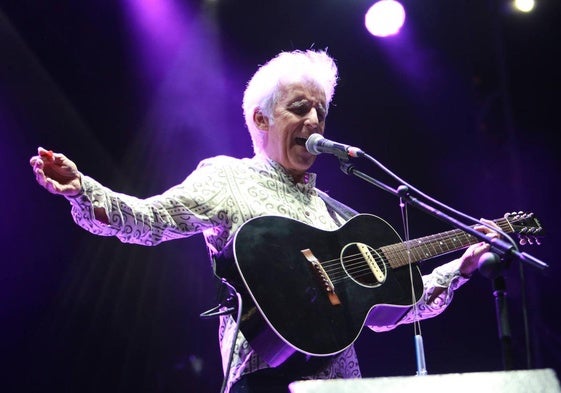 Kiko Veneno durante un concierto celebrado en Gijón el pasado verano.