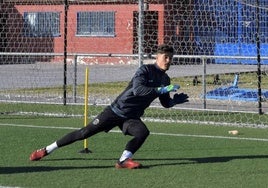 Nico Chenu, en un entrenamiento.