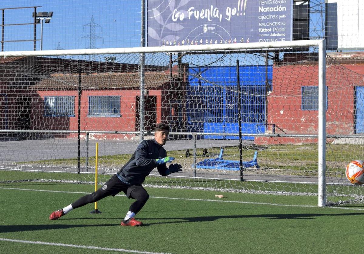 Nico Chenu, en un entrenamiento.