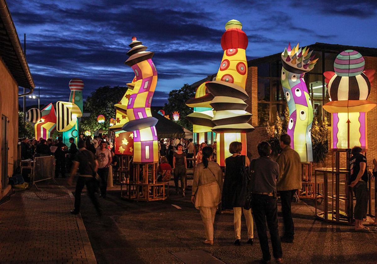 Instalación 'Billevesées', de la compañía francesa Picto Facto, que estará en la plaza del Marqués.